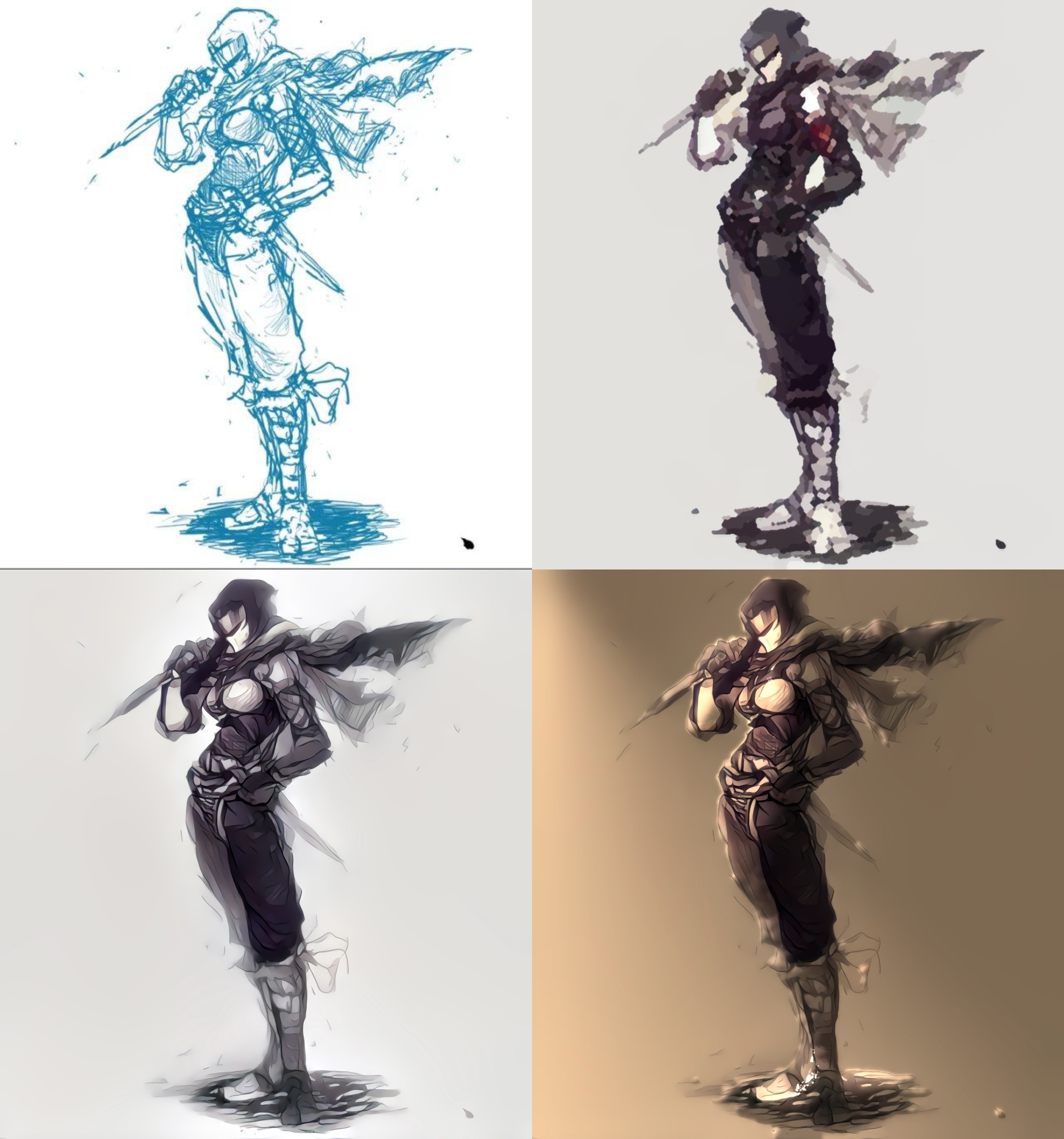 Two-stage Sketch Colorization teaser